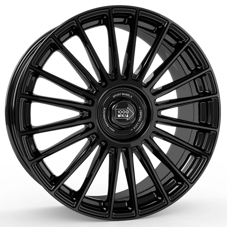 1000 Miglia MM1022 20 x 8.5 inch 5x120 ET45 Gloss Black alloy wheel