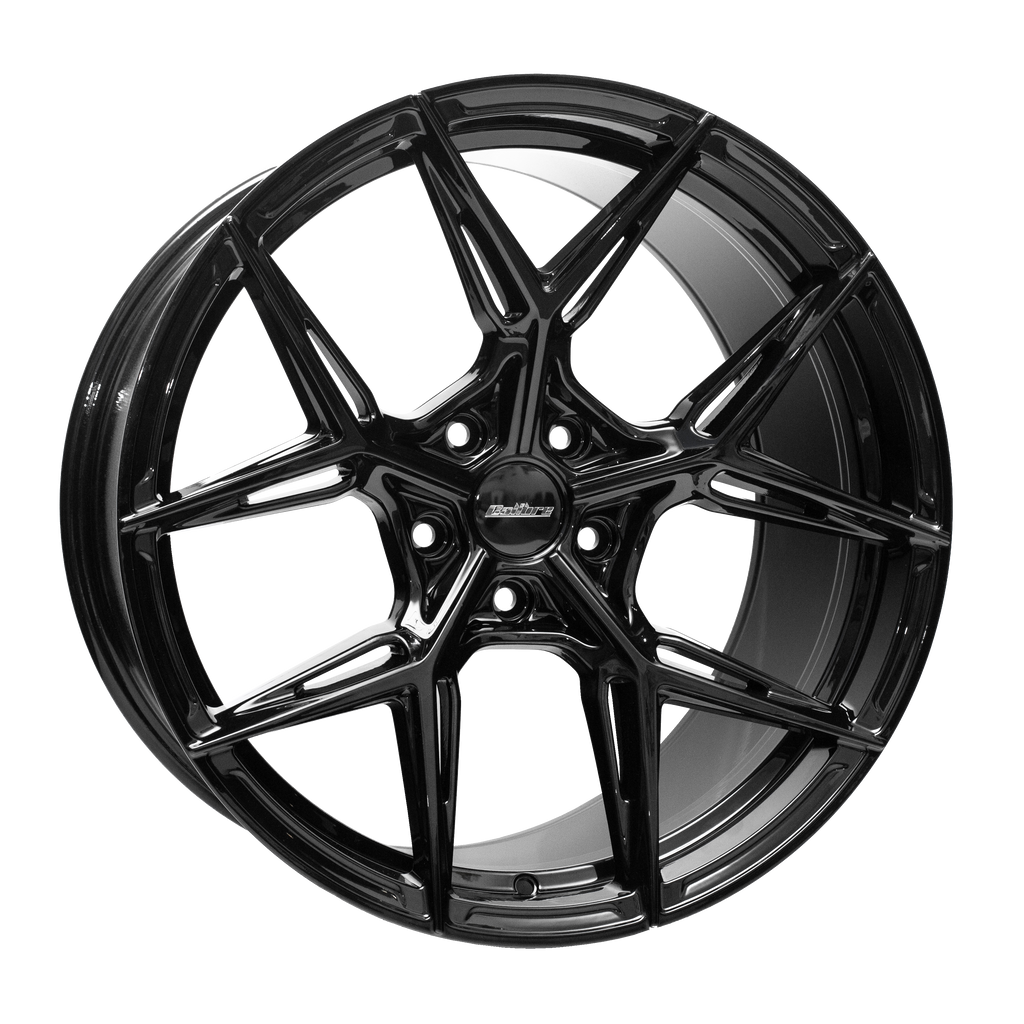 Calibre, Conquest, 20 x 9 inch, 5x112 PCD, ET30 in Gloss Black, Single Rim