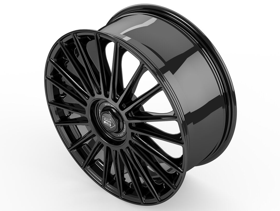 1000 Miglia, MM1022, 20 x 8.5", 5x120 PCD in Gloss Black, Single Rim