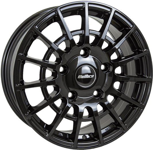 Calibre, T-Sport, 16 x 6.5 inch, 5x160 PCD, ET52 in Black Single Rim