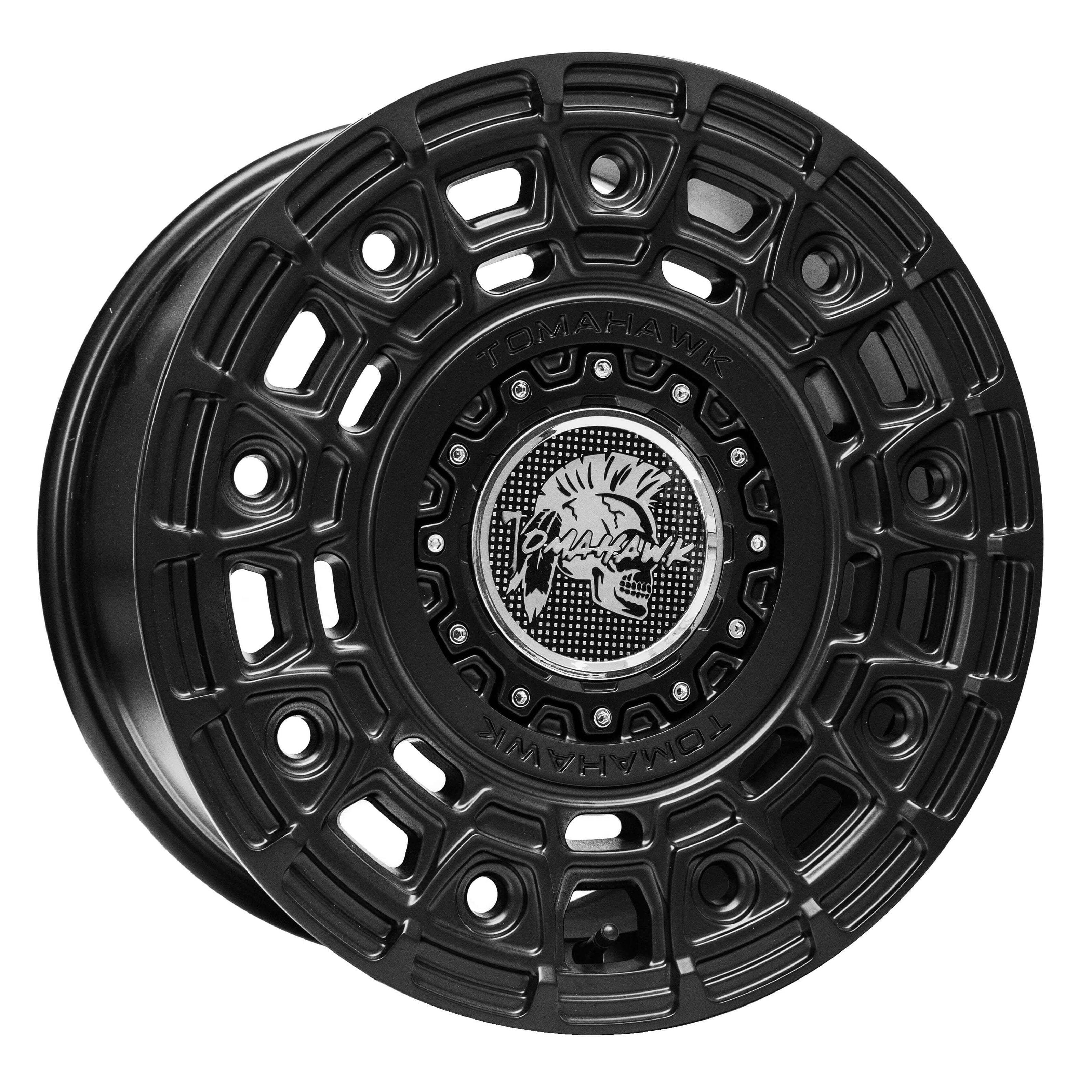 Tomahawk Yakama, 17 x 8 inch, 5x120 PCD, ET35 in Matt Black, Single Rim