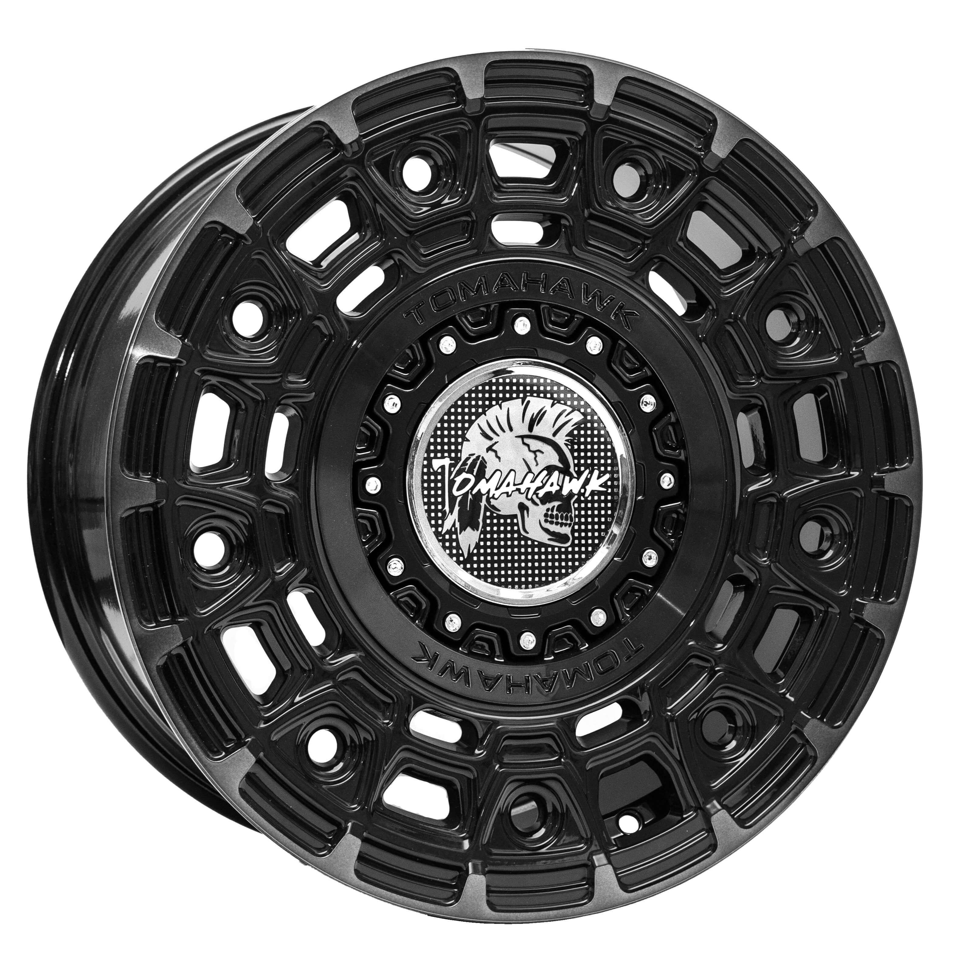 Tomahawk Yakama, 17 x 8 inch, 6x120 PCD, ET35 in Satin Black, Single Rim