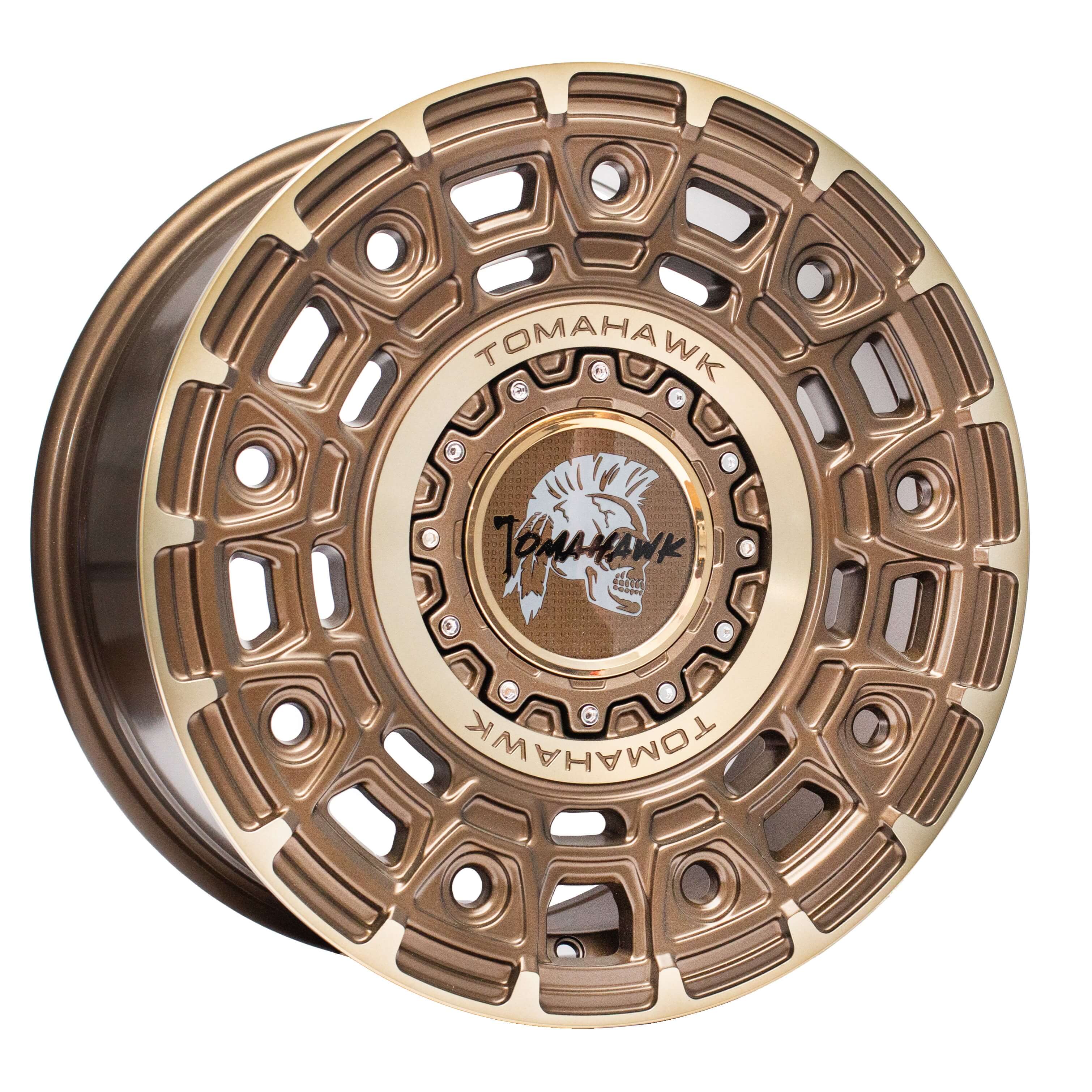 Tomahawk Yakama, 17 x 8 inch, 5x120 PCD, ET35 in Satin Bronze, Single Rim