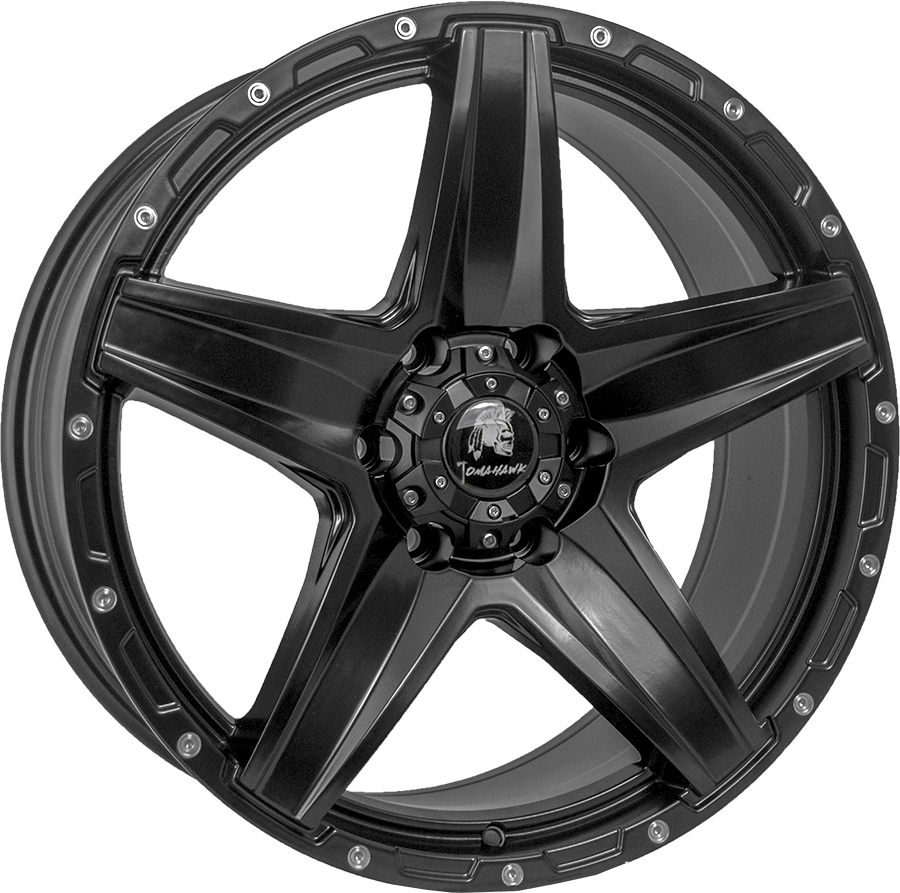 Tomahawk Apache, 20 x 8.5 inch, 6x139.7 PCD, ET16 in Satin Black, Single Rim