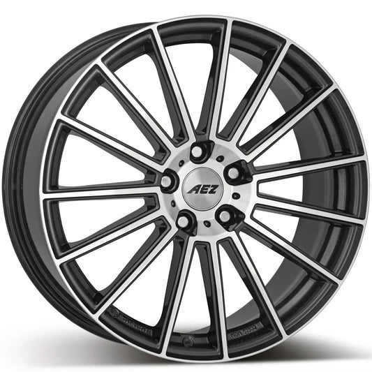 AEZ, Steam, 18 x 8 inch,5x108 PCD, ET 45 in Gunmetal / Polished Single Rim