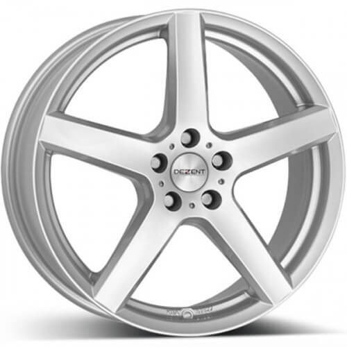 Dezent, TY, 15 x 5.5 inch,4x100 PCD, ET 35 in Silver Single Rim