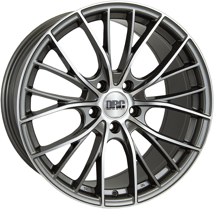 DRC, DMM, 19 x 9 inch,5x120 PCD, ET 42 in Gunmetal / Polished Face Single Rim