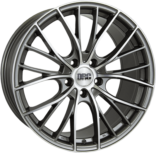 DRC, DMM, 19 x 9 inch,5x120 PCD, ET 42 in Gunmetal / Polished Face Single Rim