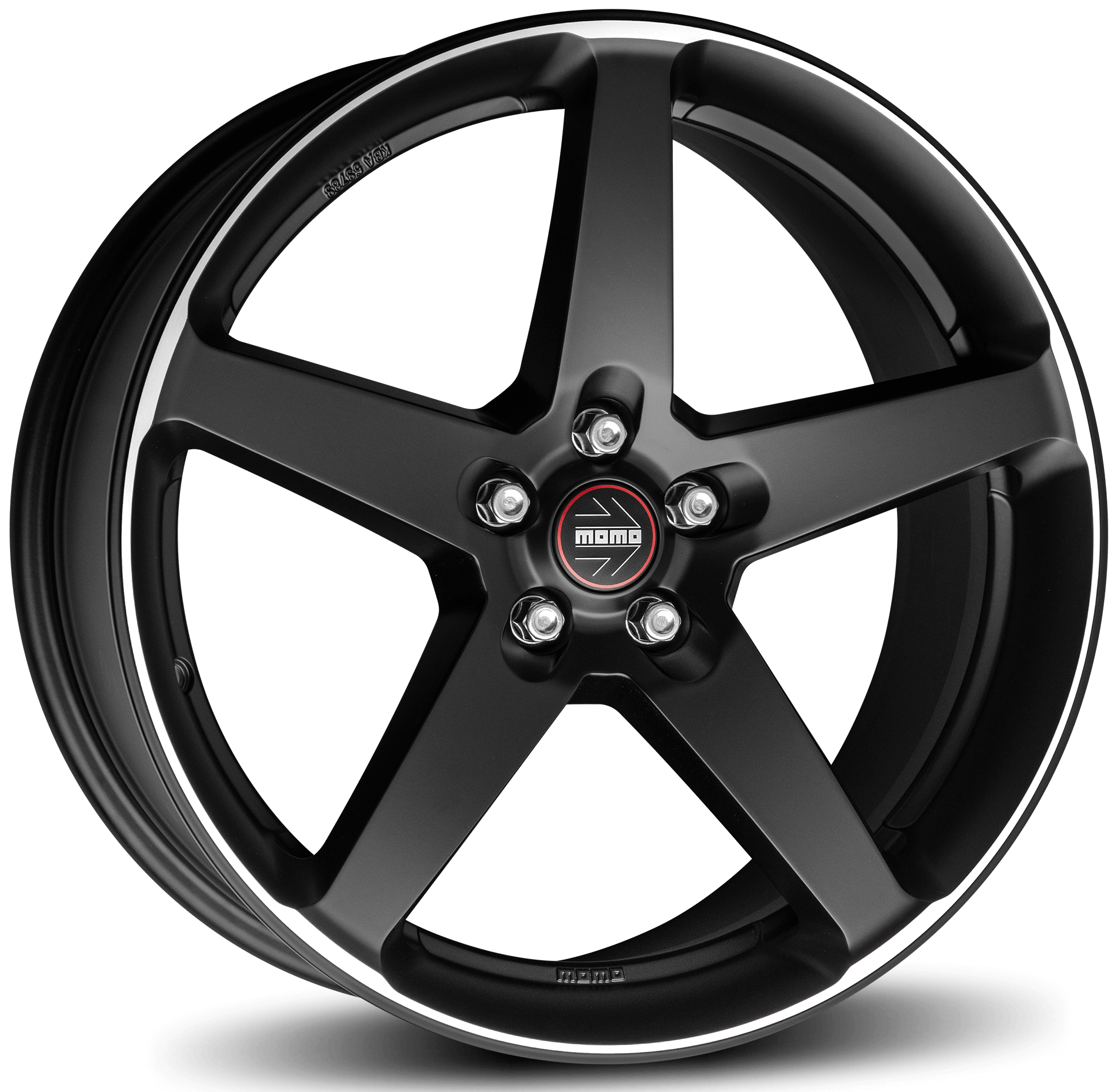 MOMO, Five, 20 x 8.5 inch,5x112 PCD, ET 38 in Matt Black Polished Single Rim