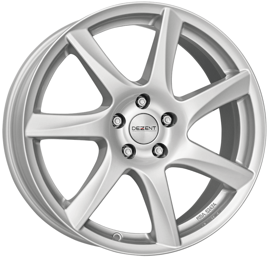 Dezent, TW Silver, 16 x 6.5 inch,5x114.3 PCD, ET 40 in Silver Single Rim