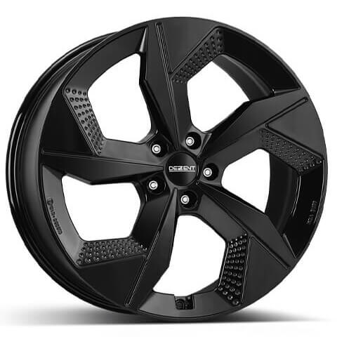 Dezent, AO black, 19 x 7.5 inch,5x112 PCD, ET 53.5 in Black Single Rim