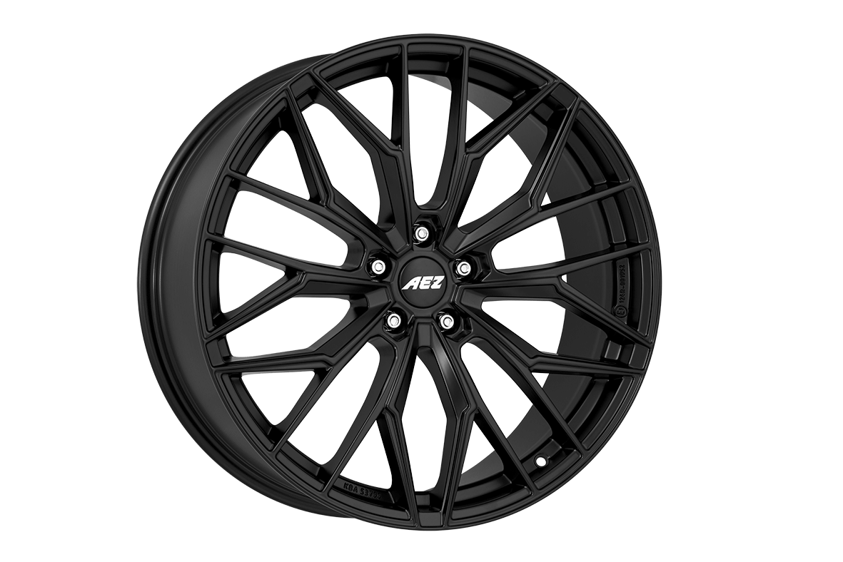 AEZ, Porto black, 18 x 8 inch,5x112 PCD, ET 35 in Black Matt Single Rim