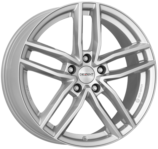 Dezent, TR silver, 18 x 8 inch, 5x112 PCD, ET39 in Silver Single Rim