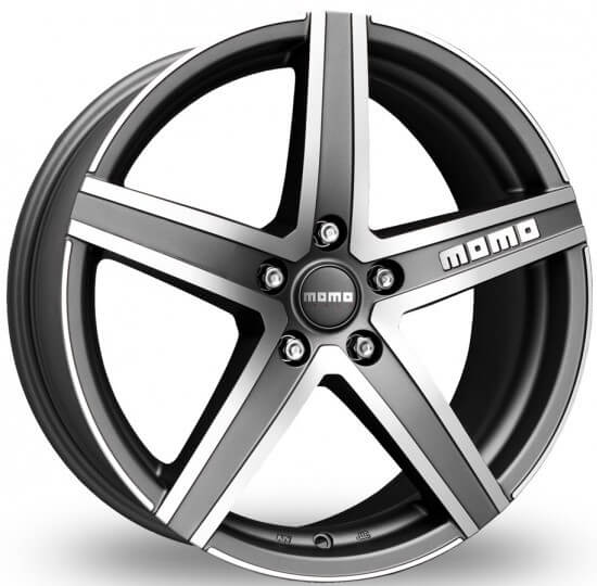 MOMO, Hyperstar Evo, 15 x 6.5 inch,5x108 PCD, ET 40 in Matt Anthracite Polished Single Rim