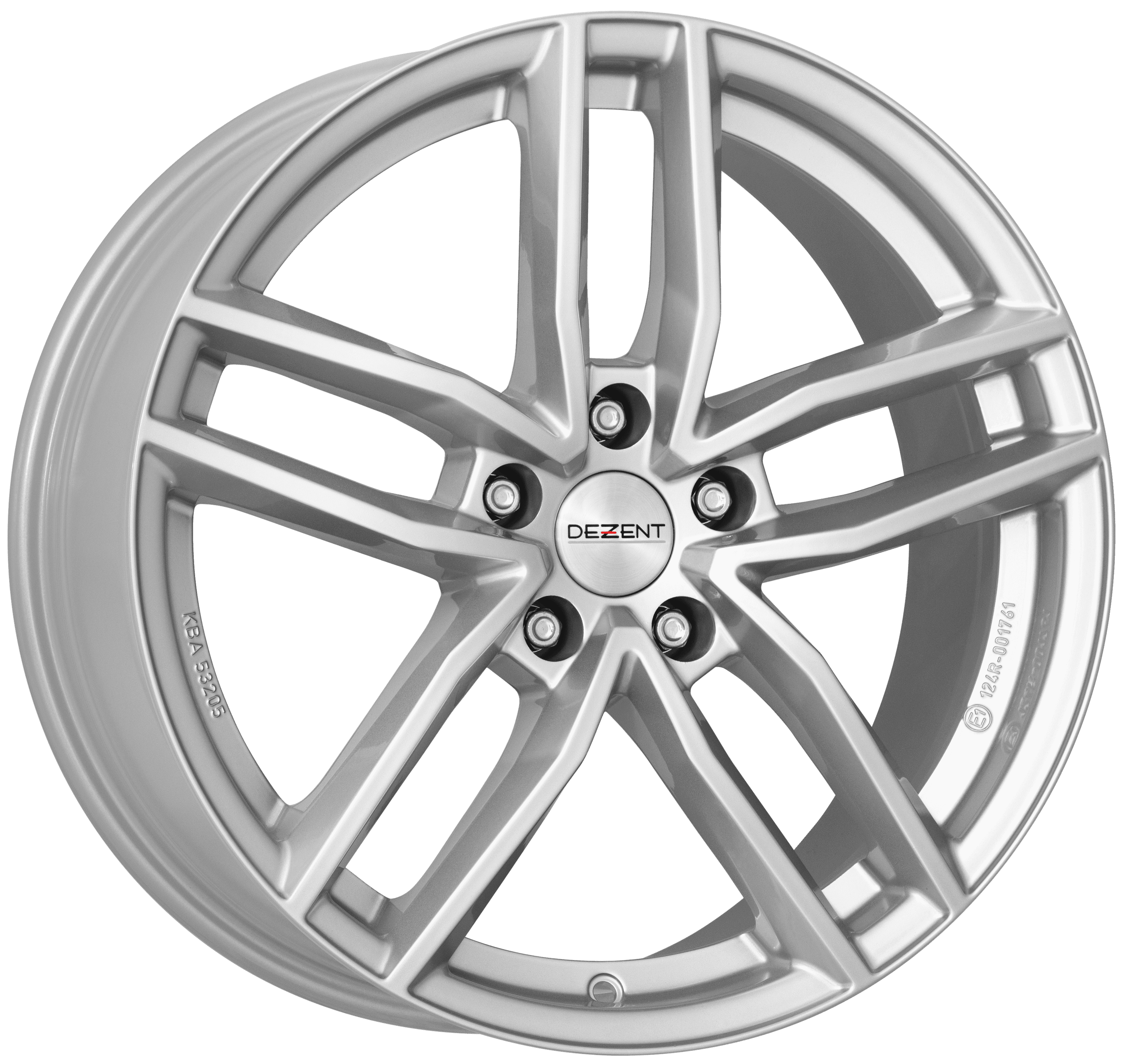 Dezent TR silver 16 x 6.5 inch 5x114.3 ET48 Silver alloy wheel