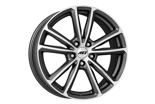 AEZ, Tioga titan, 18 x 8 inch,5x108 PCD, ET 45 in Graphite Matt / Polished Single Rim