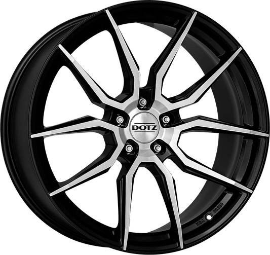 Dotz, Misano Dark, 19 x 8 inch,5x114.3 PCD, ET 45 in Gunmetal / Polished Single Rim