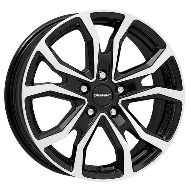 Dezent TV-Trailer dark 15 x 6 inch 5x112 ET30.05 Black / Polished alloy wheel
