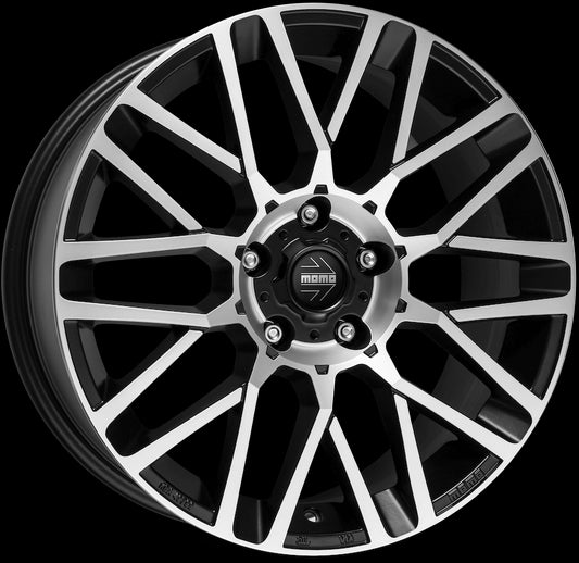 MOMO, Revenge Evo, 18 x 8 inch,5x120 PCD, ET 45 in Matt Black / Matt Polished Face Single Rim