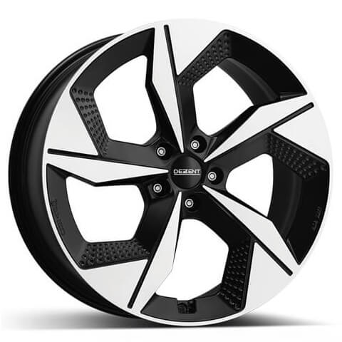 Dezent, AO dark, 19 x 8 inch,5x114.3 PCD, ET 40 in Black / Polished Single Rim