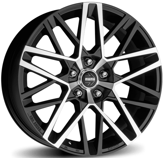 MOMO, Avenger, 18 x 8 inch,5x120 PCD, ET 35 in Matt Black Polished Single Rim