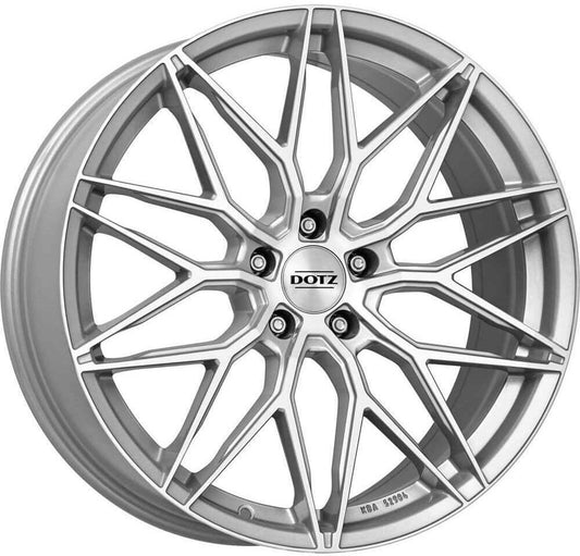 Dotz, Suzuka blaze, 19 x 8.5 inch,5x108 PCD, ET 45 in Silver / Polished Single Rim