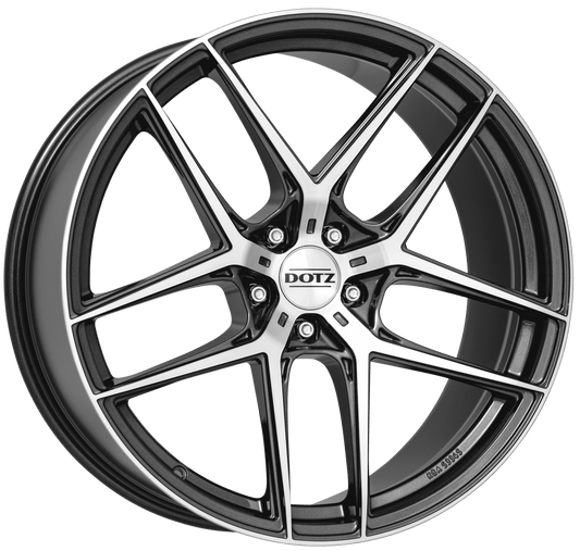 Dotz, LagunaSeca Dark, 20 x 10 inch,5x112 PCD, ET 40 in Gunmetal/polished Single Rim