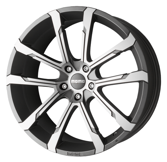 MOMO, Quantum Evo, 19 x 9.5 inch,5x120 PCD, ET 40 in Matt Anthracite Polished Single Rim