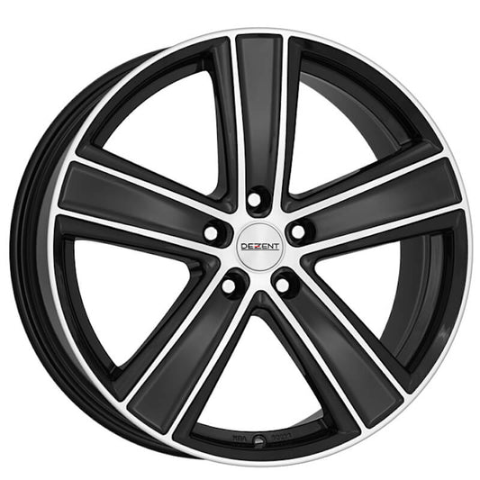 Dezent, TH Dark, 16 x 7 inch,5x114.3 PCD, ET 48 in Black / Polished Single Rim