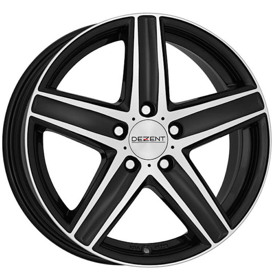 Dezent, TG Dark, 18 x 7.5 inch,5x112 PCD, ET 38 in Black / Polished Single Rim