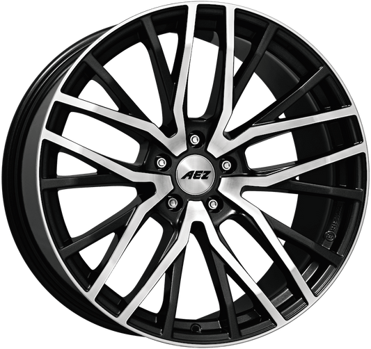 AEZ, Panama Dark, 19 x 9.5 inch,5x114.3 PCD, ET 45 in Gunmetal / Polished Single Rim