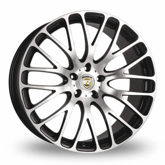 Calibre, Altus, 20 x 9 inch,5x120 PCD, ET 45 in Black /polished Single Rim