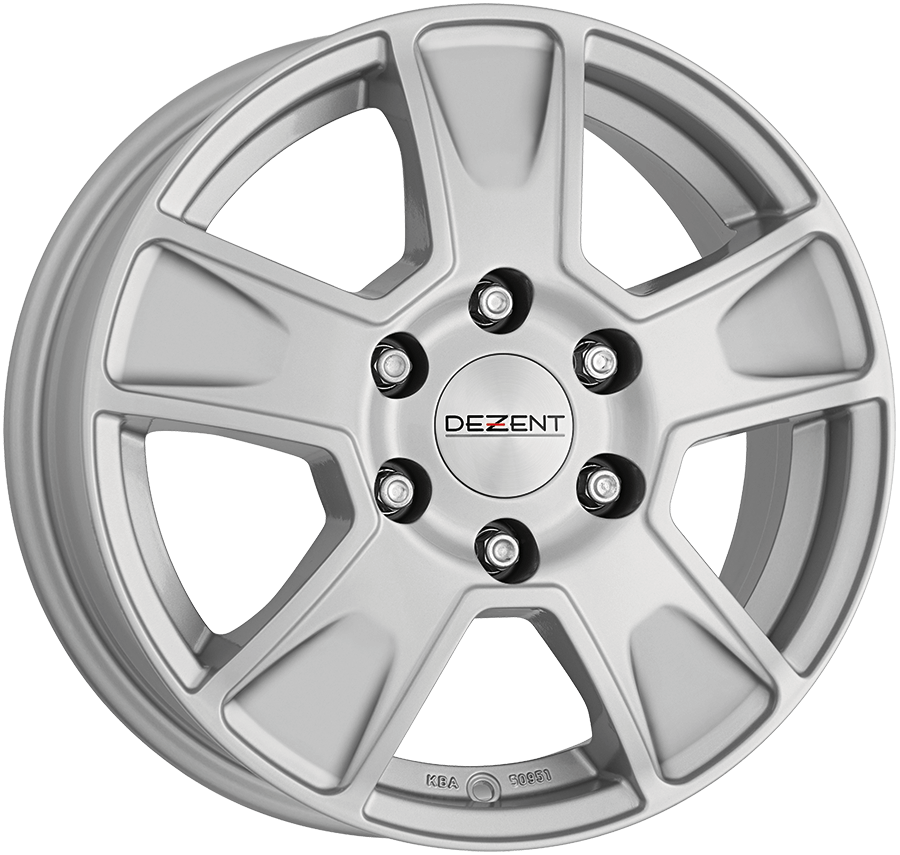 Dezent, Van, 16 x 6.5 inch,5x112 PCD, ET 52 in Silver Single Rim