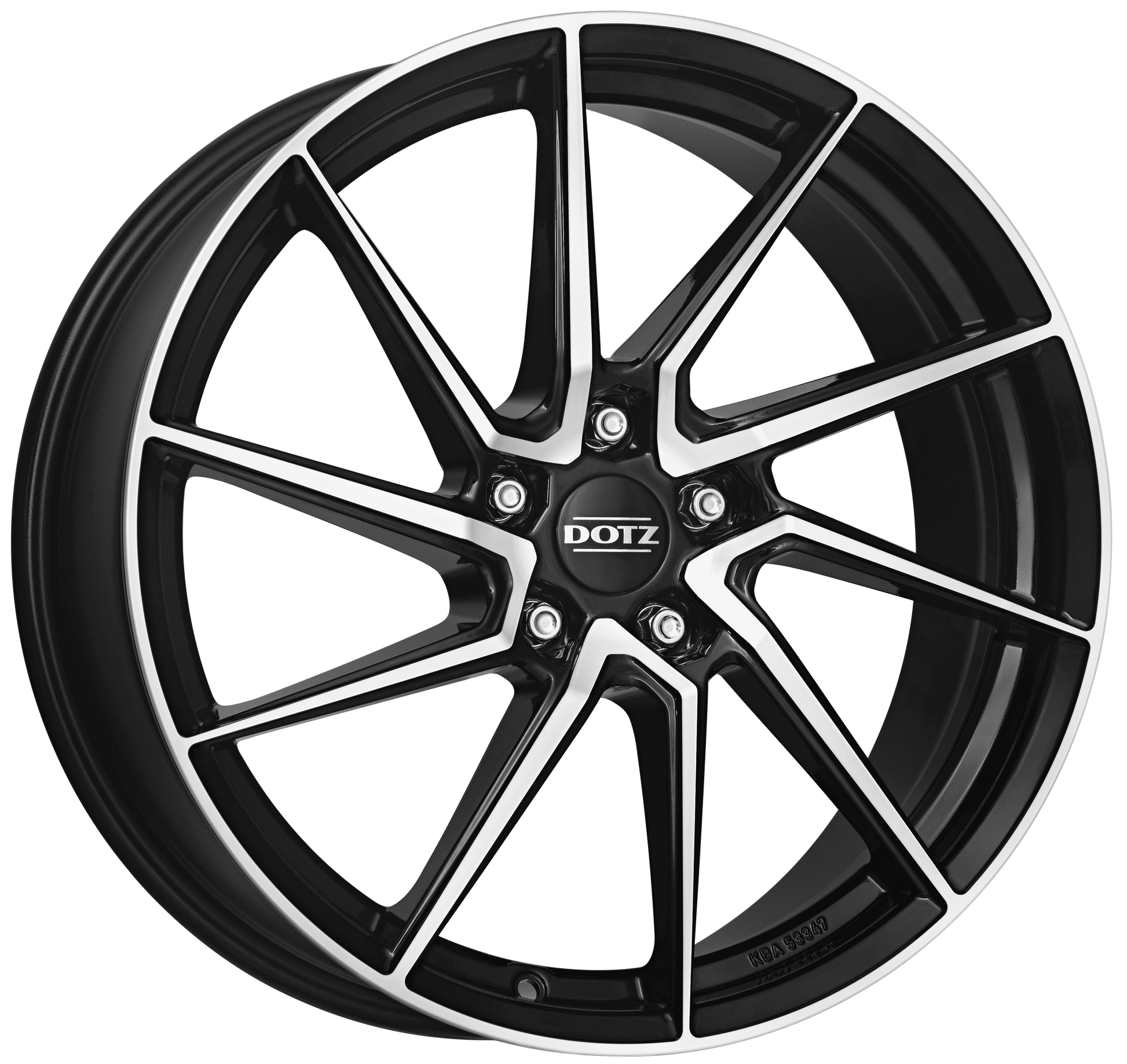 Dotz, Spa dark, 18 x 8 inch,5x112 PCD, ET 40 in Black / Polished Single Rim