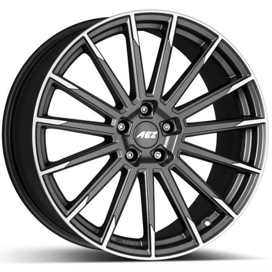 AEZ, Atlanta titan, 20 x 8.5 inch,5x112 PCD, ET 43 in Graphite Matt / Polished Single Rim