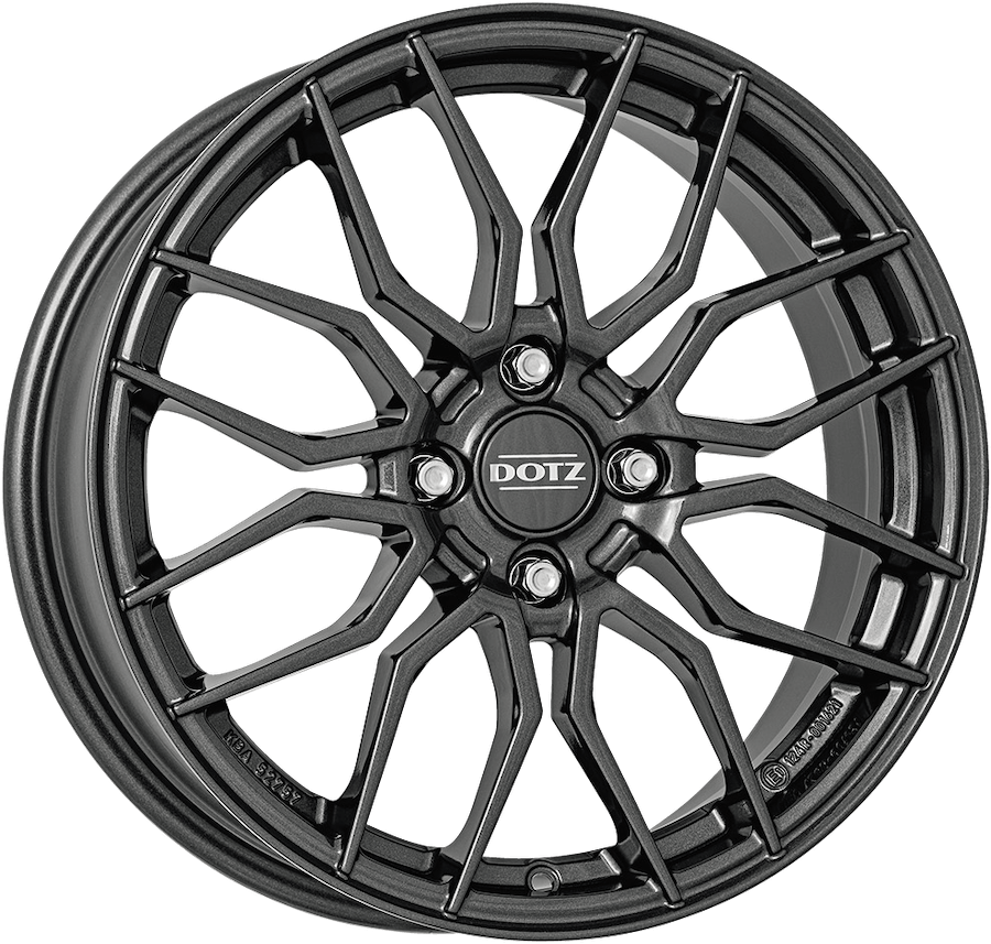 Dotz, Limerock Grey, 17 x 7 inch,4x108 PCD, ET 15 in Gunmetal Single Rim