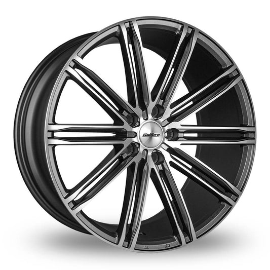 Calibre, CC-I, 18 x 8 inch,5x112 PCD, ET 42 in Gunmetal / Polished Face Single Rim