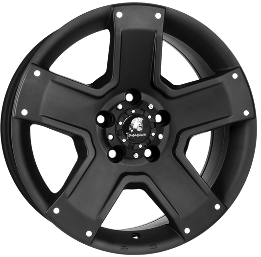 Tomahawk, Outlaw, 17 x 8 inch,5x120 PCD, ET 35 in Matt Black Single Rim