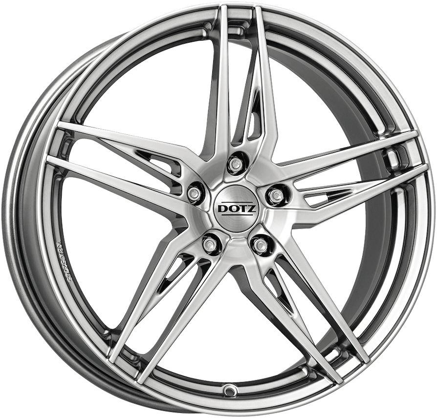 Dotz, Interlagos Shine, 18 x 7.5 inch,5x112 PCD, ET 49 in High Gloss Single Rim