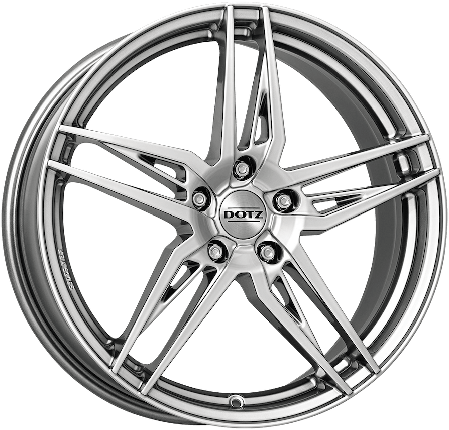 Dotz, Interlagos Shine, 18 x 7.5 inch,5x112 PCD, ET 51 in High Gloss Single Rim