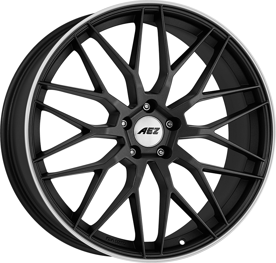 AEZ, Crest Dark, 20 x 8 inch,5x112 PCD, ET 30 in Gunmetal/polished Single Rim