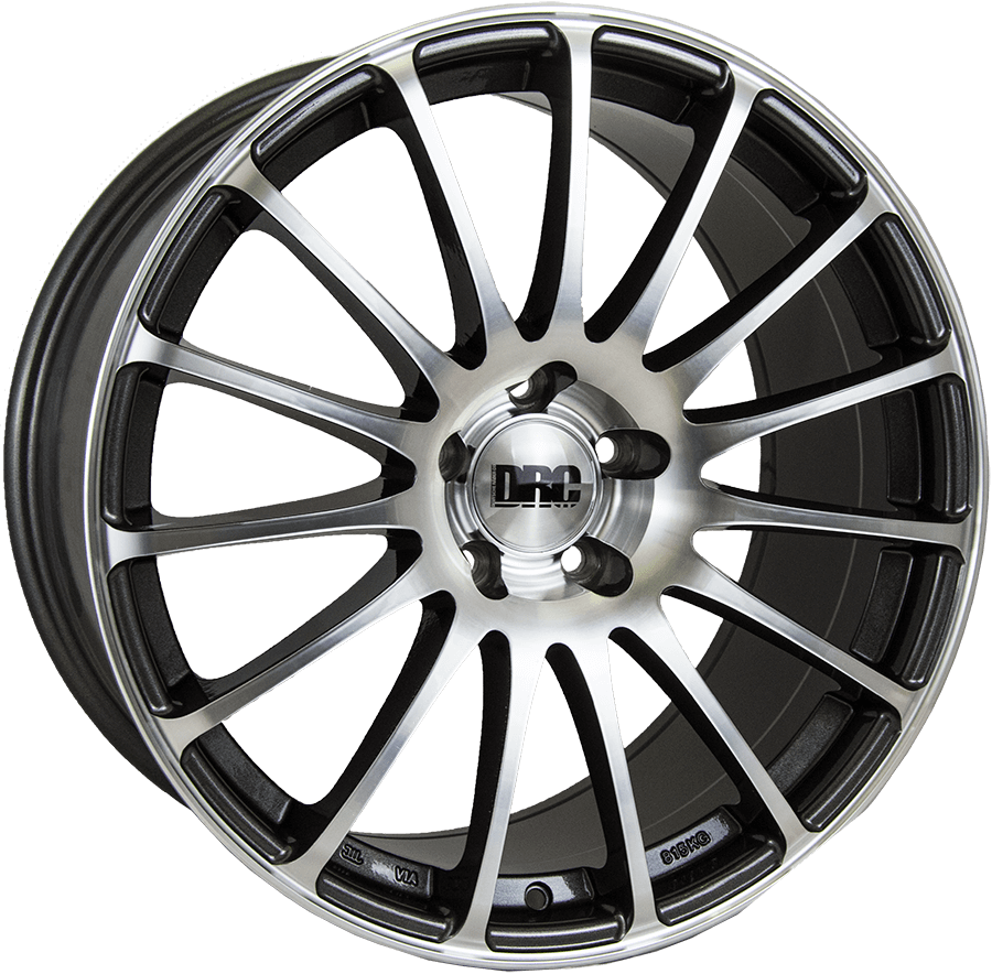 DRC, Rapide, 19 x 9.5 inch,5x112 PCD, ET 48 in Gunmetal / Polished Lip Single Rim