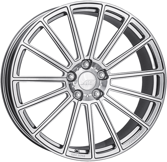 AEZ, Steam Forged, 22 x 10 inch,5x120 PCD, ET 35 in Silver Single Rim