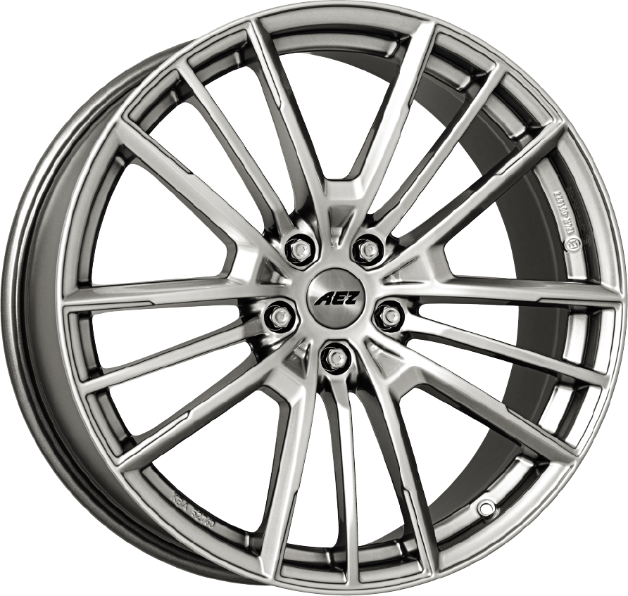 AEZ, Kaiman, 19 x 8 inch,5x112 PCD, ET 46 in Silver Single Rim