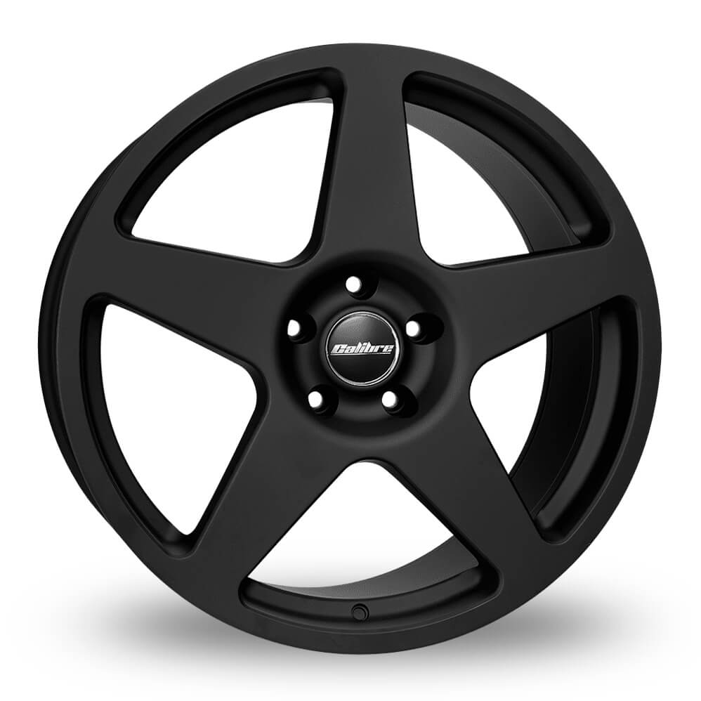 Calibre Five 17 x 7 inch 4x108 ET35 Matt Black alloy wheel