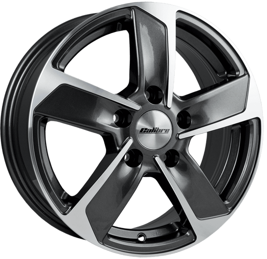 Calibre, Freeway, 16 x 6.5 inch, 5x118 PCD, ET60 in Gunmetal / Polished Single Rim