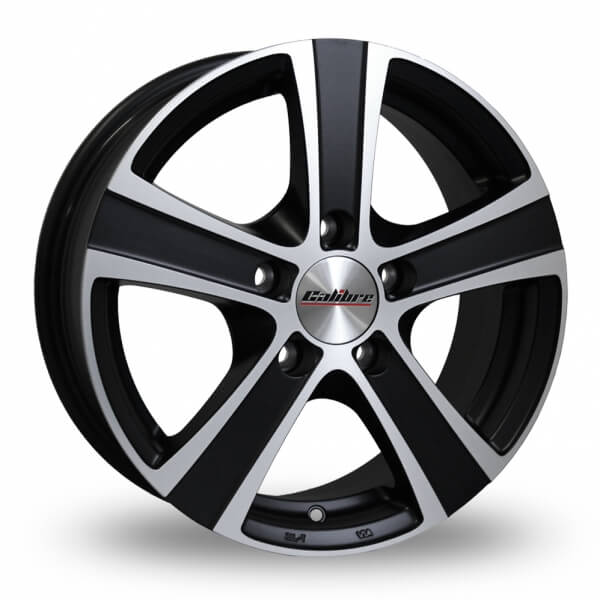 Calibre, Highway, 16 x 6.5 inch,5x112 PCD, ET 45 in Matt Black/polished Single Rim