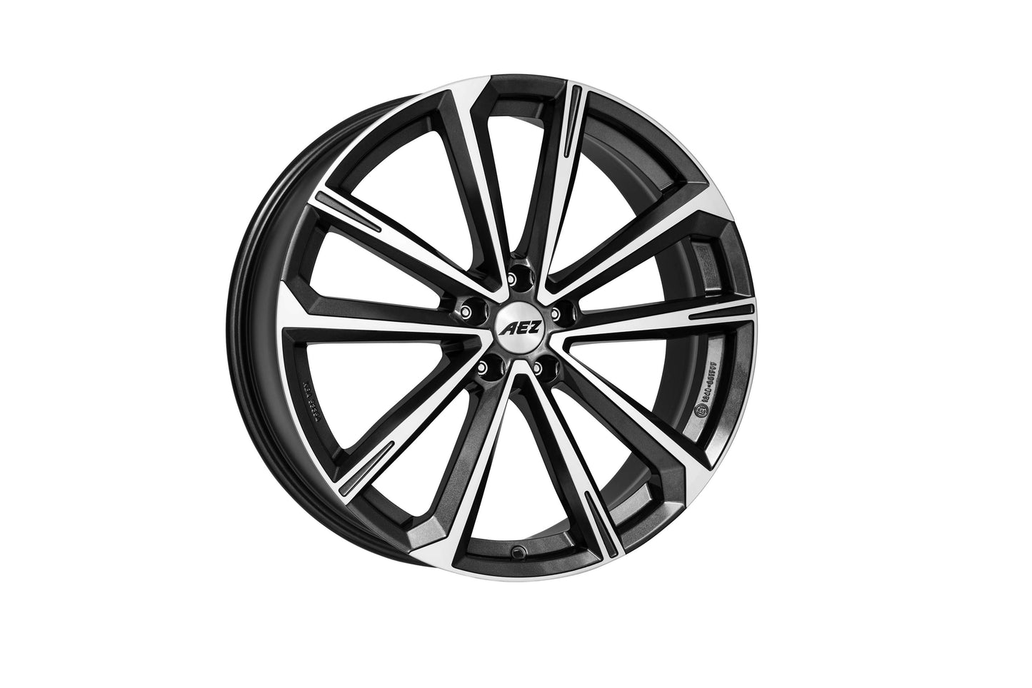 AEZ, Aruba Dark, 19 x 8.5 inch,5x108 PCD, ET 40 in Gunmetal/polished Single Rim