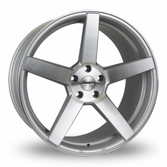 Calibre, CC-Q, 19 x 9.5 inch,5x120 PCD, ET 40 in Silver / Polished Face Single Rim