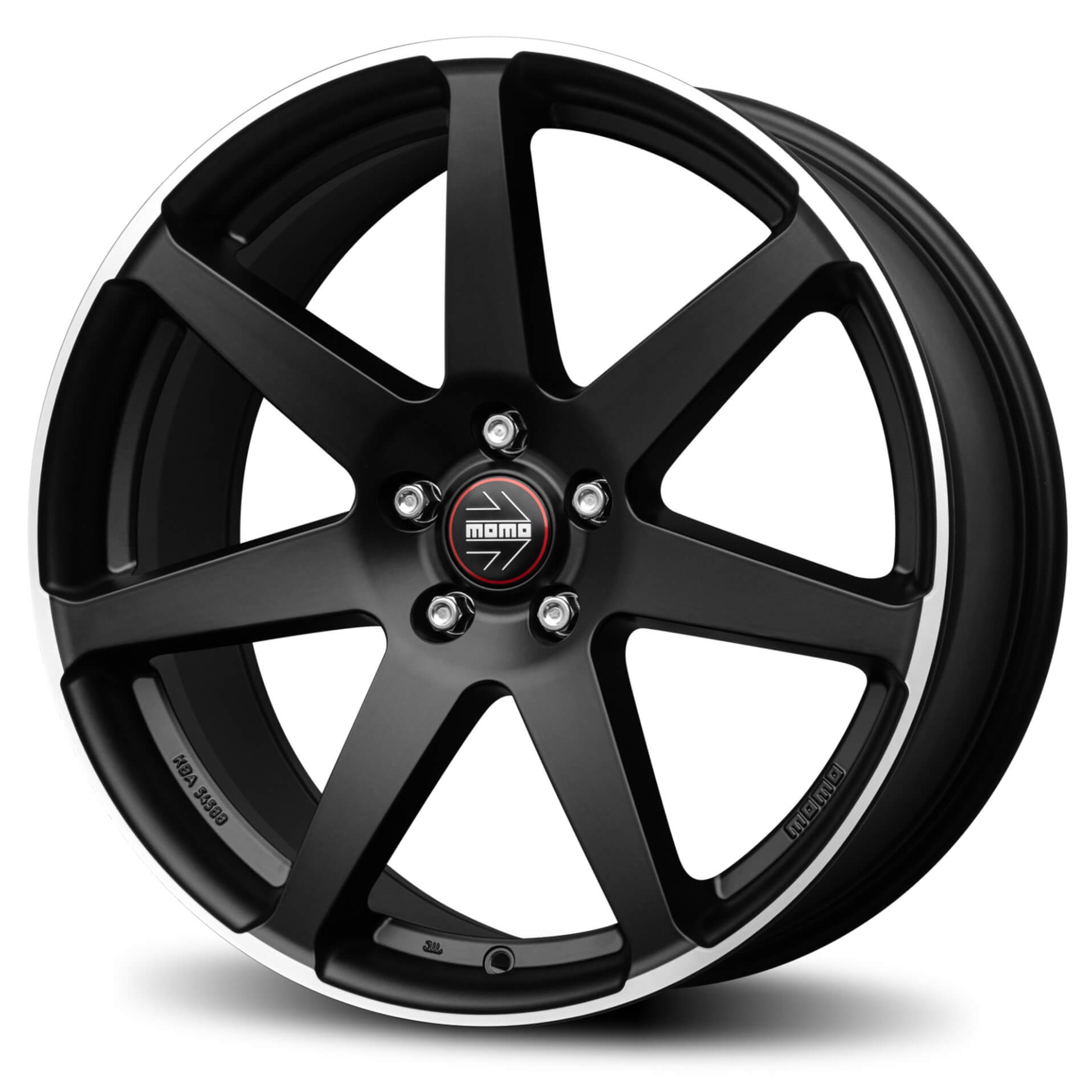 MOMO Seven 18 x 8 inch 5x114.3 ET40 Matt Black Polished alloy wheel